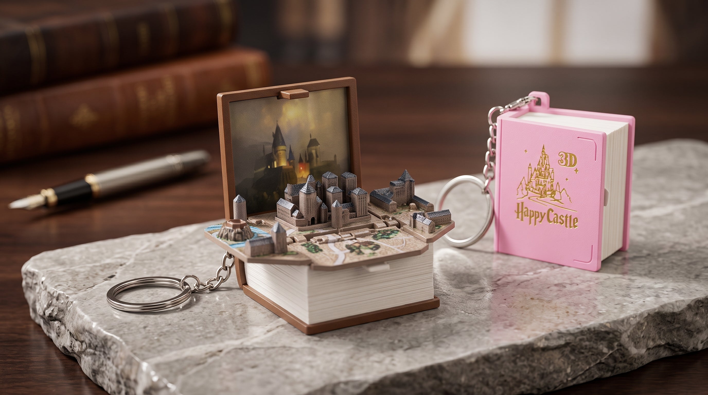NicePick™ Happy Castle 3D Keychain 🏰