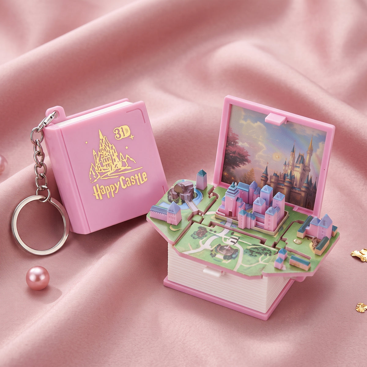 NicePick™ Happy Castle 3D Keychain 🏰