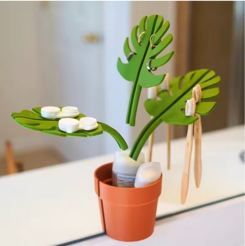 NicePick Monstera Bathroom Organizer