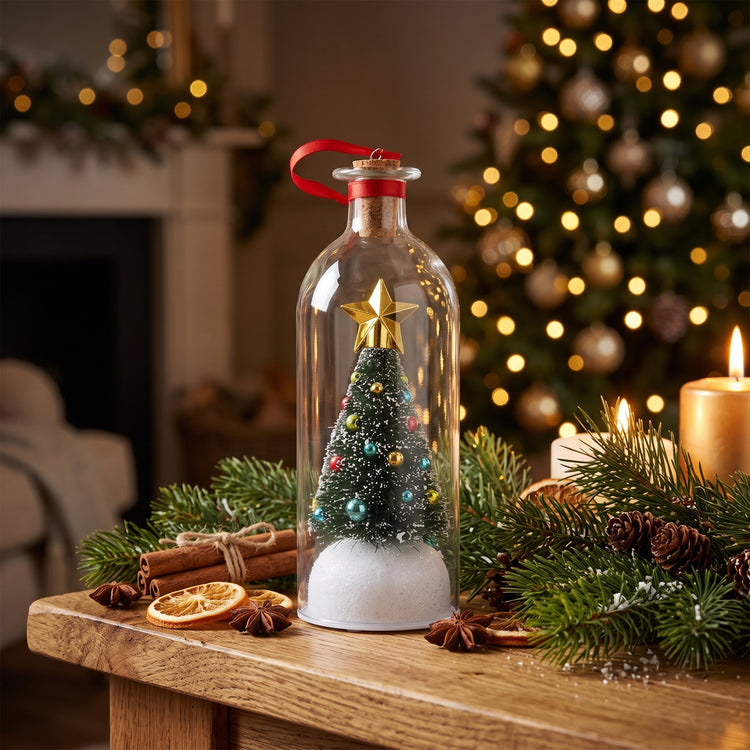 NicePick™ Recordable Christmas Message Bottle Ornament