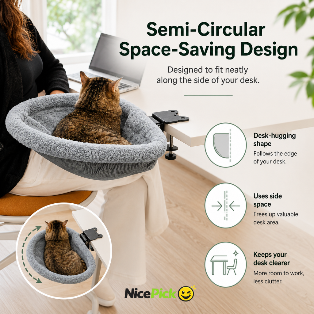 NicePick™ Foldaway Cat Desk Bed