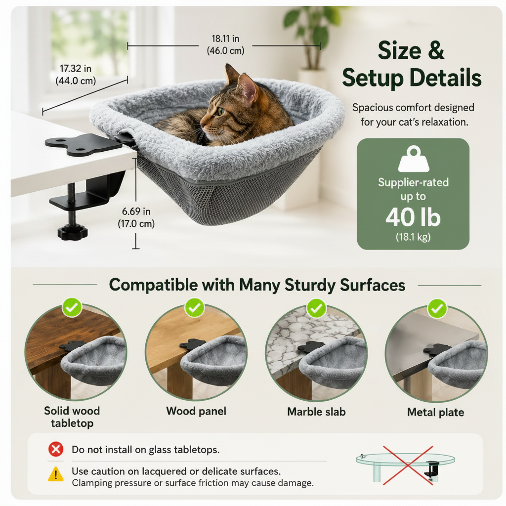 NicePick™ Foldaway Cat Desk Bed
