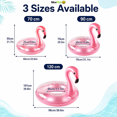NicePick™ Flaminglow Flamingo Pool Float