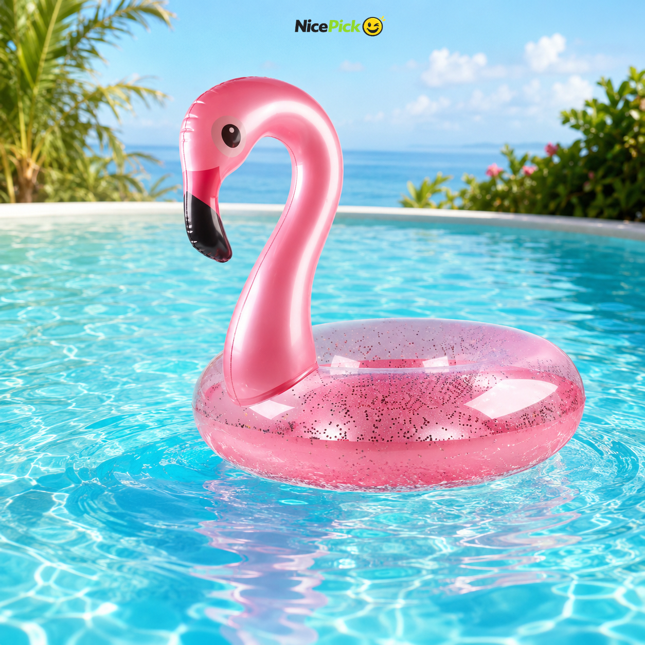 NicePick™ Flaminglow Flamingo Pool Float