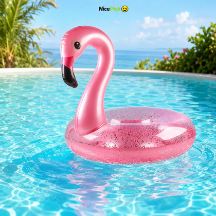 NicePick™ Flaminglow Flamingo Pool Float