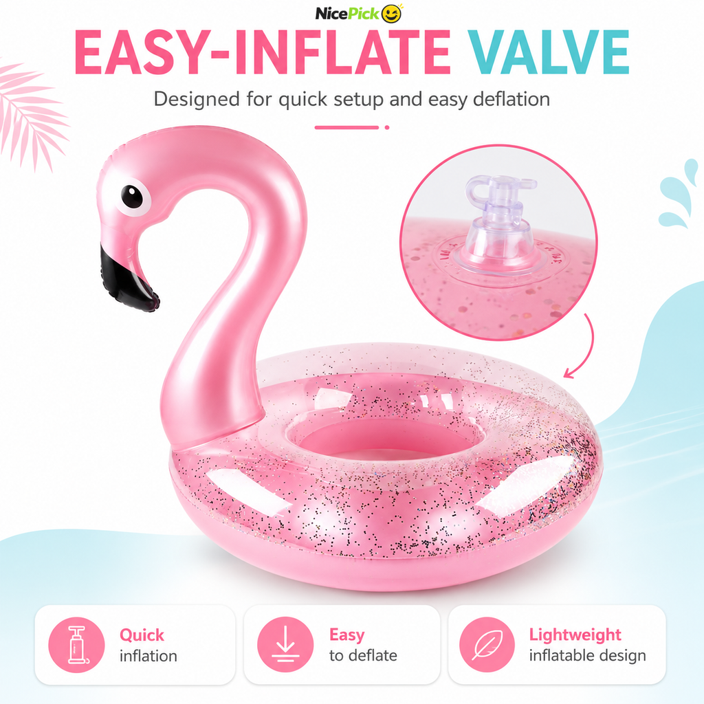 NicePick™ Flaminglow Flamingo Pool Float