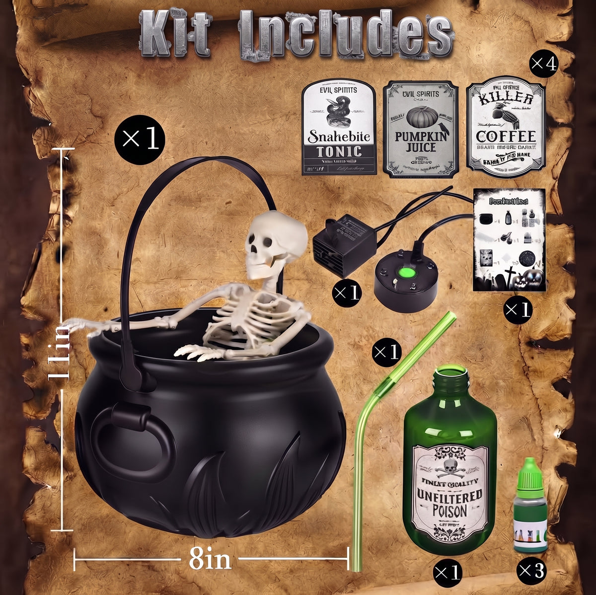 NicePick™ Witch’s Cauldron - LED Fog Halloween Decor