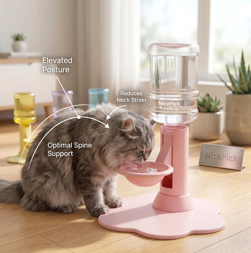 NicePick™ PureGulp — Ergonomic Pet Water Cooler Dispenser