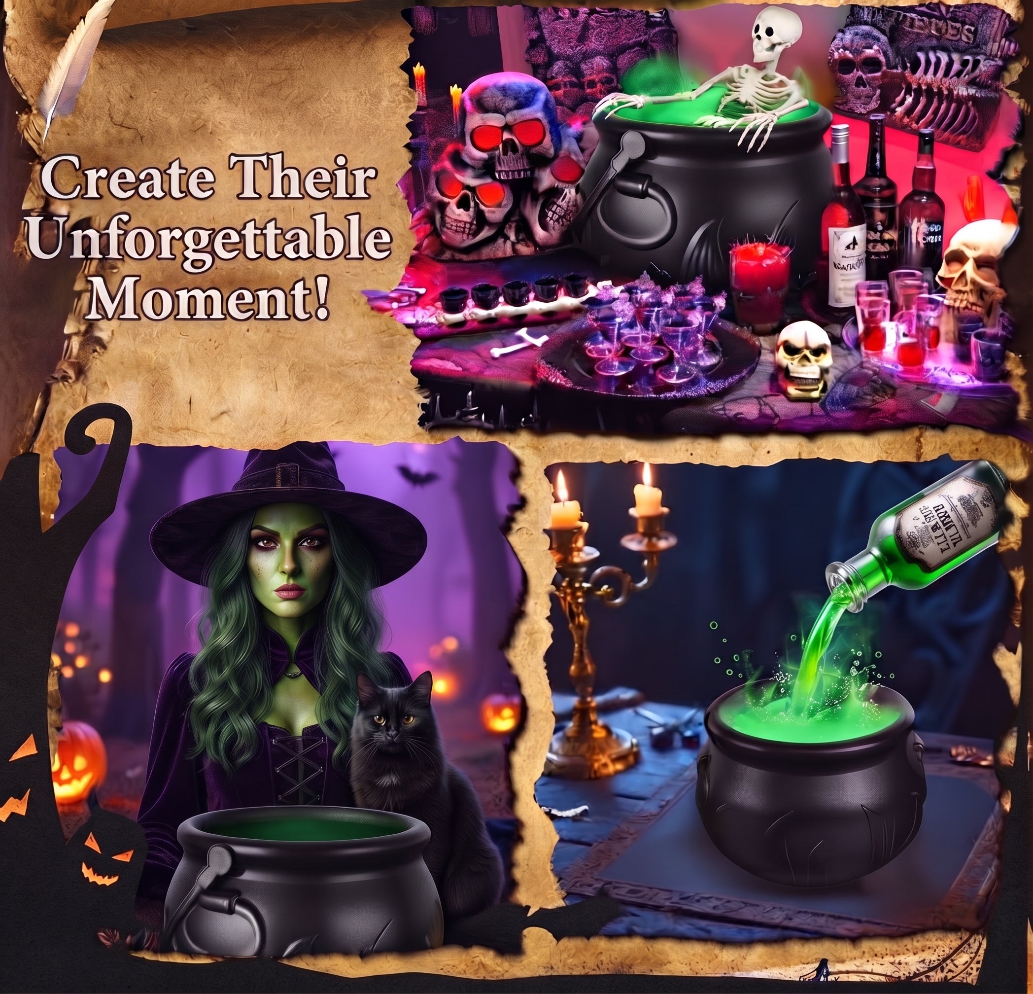 NicePick™ Witch’s Cauldron - LED Fog Halloween Decor