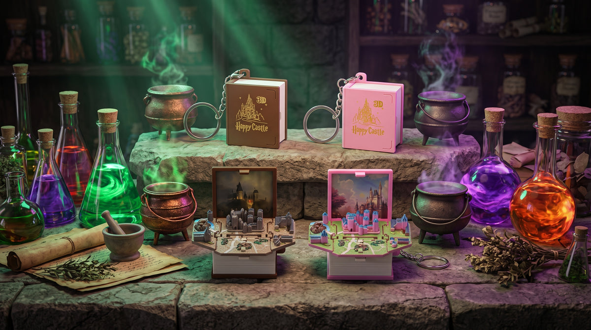 NicePick™ Happy Castle 3D Keychain 🏰