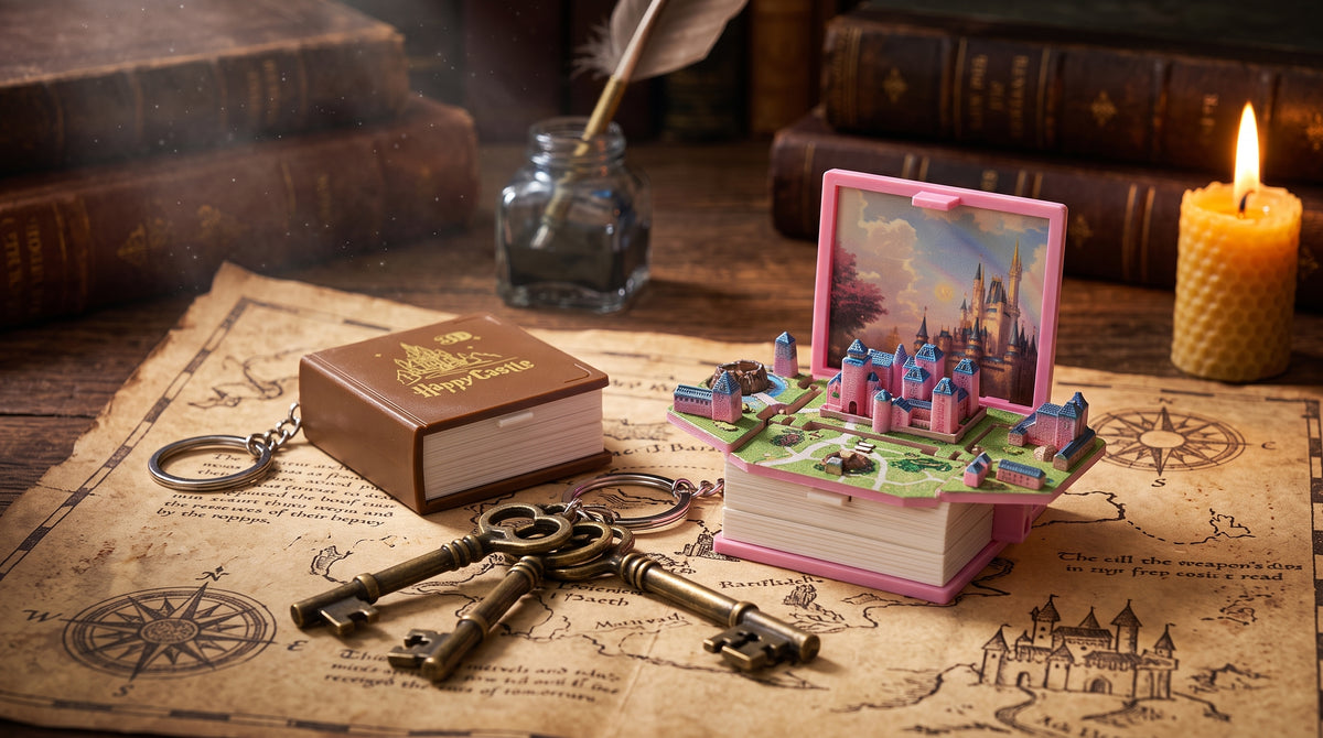NicePick™ Happy Castle 3D Keychain 🏰