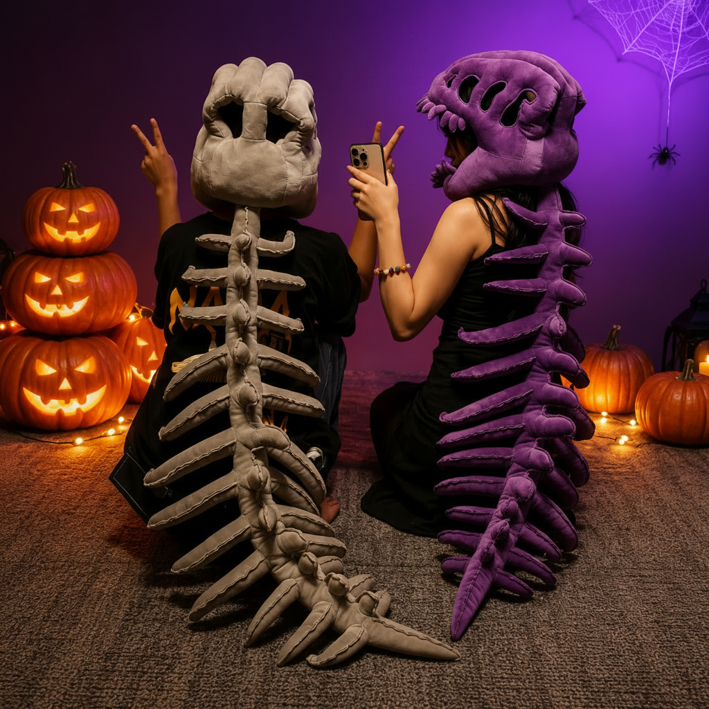 NicePick™ Wearable Dinosaur Skeleton Plush Costume